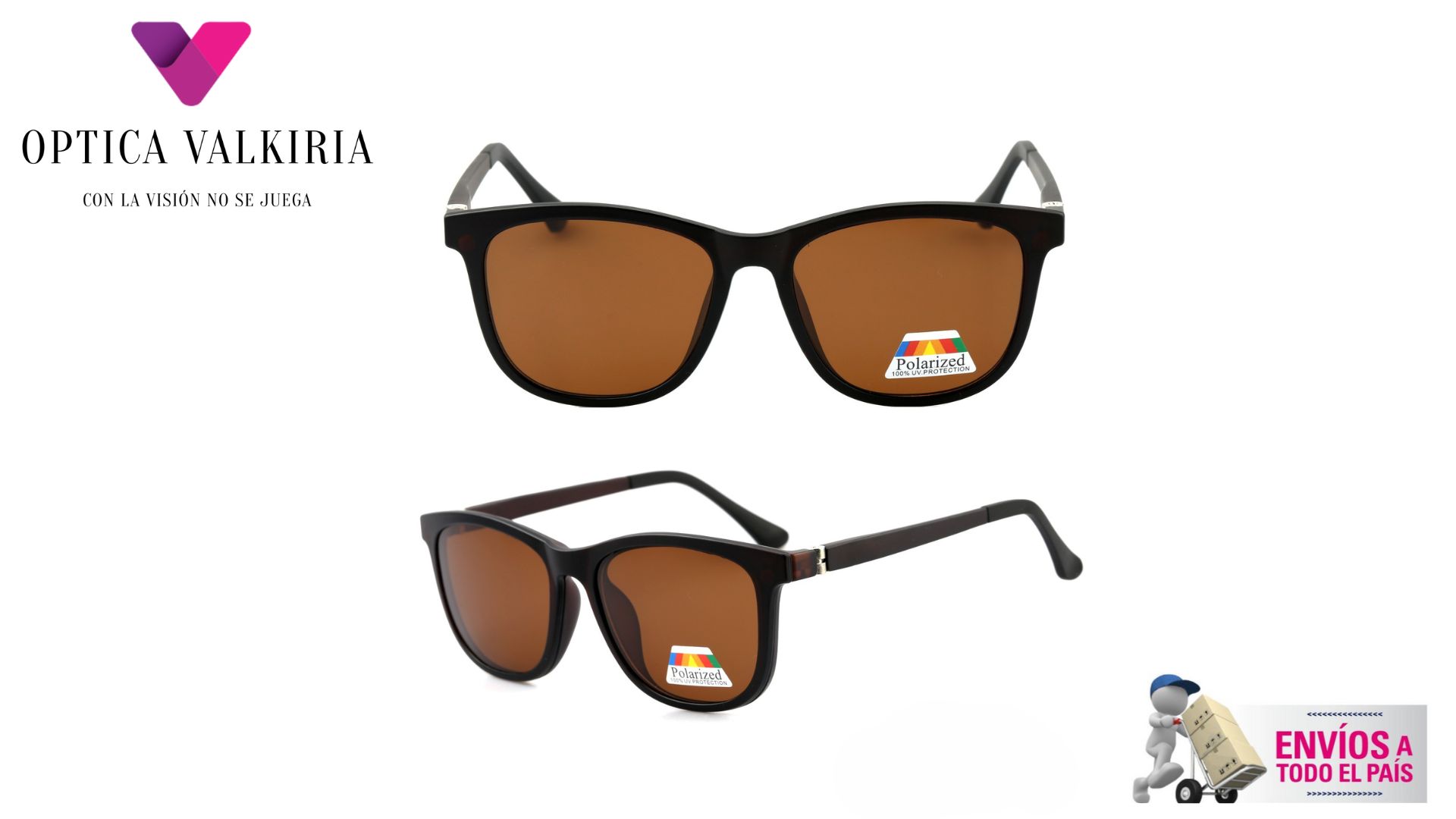 Clip-On Berrini  Brown  1 mica